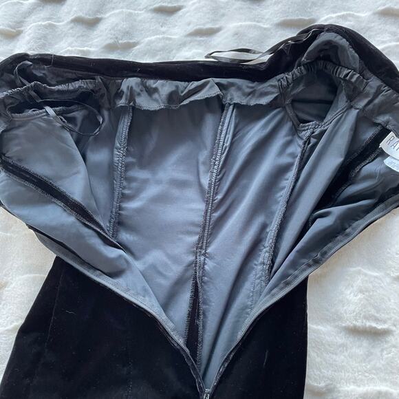 🔥Vintage Rampage Velvet Off The Shoulder Formal Evening Bodycon Old Money Dress - Picture 10 of 16